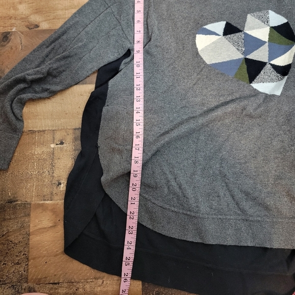 1X Lisa Todd Heart Geometric Sweater Colorblock - Picture 4 of 5